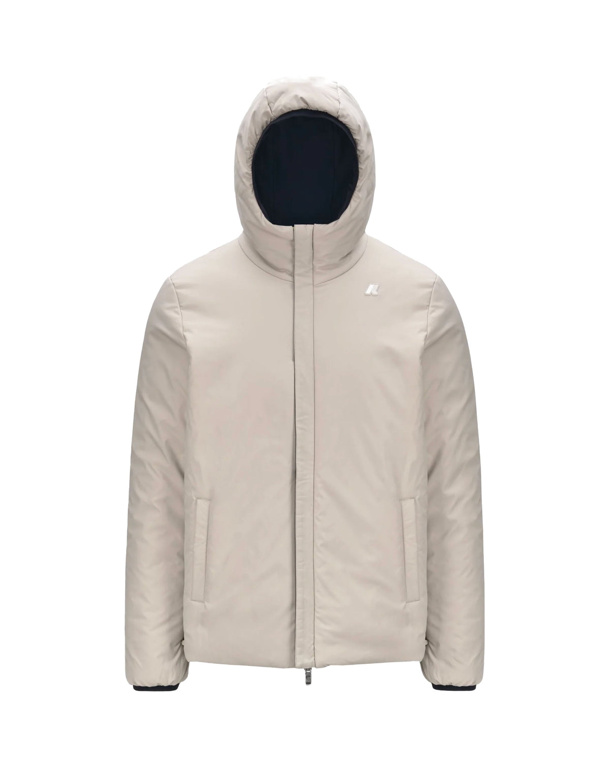 Giacca Uomo K-Way Jack St Warm Double Blu Beige