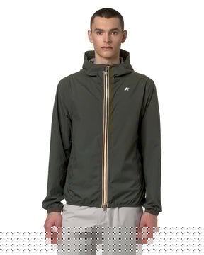 Giacca Uomo K-Way Jack Stretch Dot Green Blackish