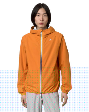 Giacca Uomo K-Way Jack Stretch Dot Orange Md