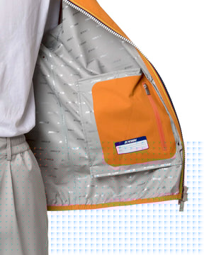 Giacca Uomo K-Way Jack Stretch Dot Orange Md