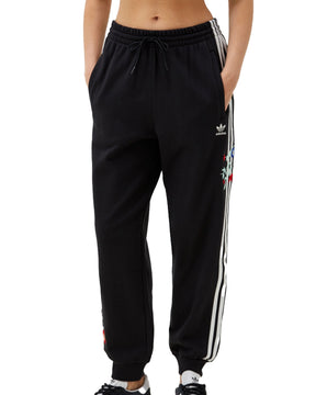 Pantalone Donna Adidas Floral Joggers Nero