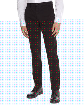 Man Trousers Calvin Klein Sateen Stretch Cropped Tapered Black