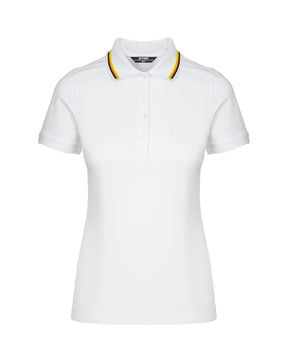Woman's Polo Shirt K-Way Jeannine White