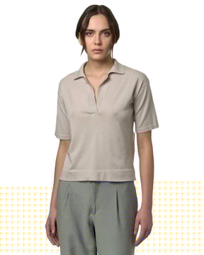 Woman's Polo Shirts K-Way Marlhes Beige