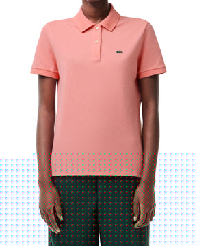 Woman's Polo Shirt Lacoste Pink