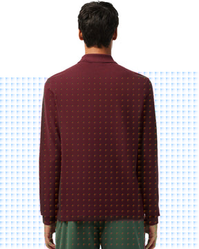 Long Sleeve Polo Shirts Lacoste Bordeaux