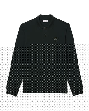 Long Sleeve Polo Shirt Lacoste Dark Green