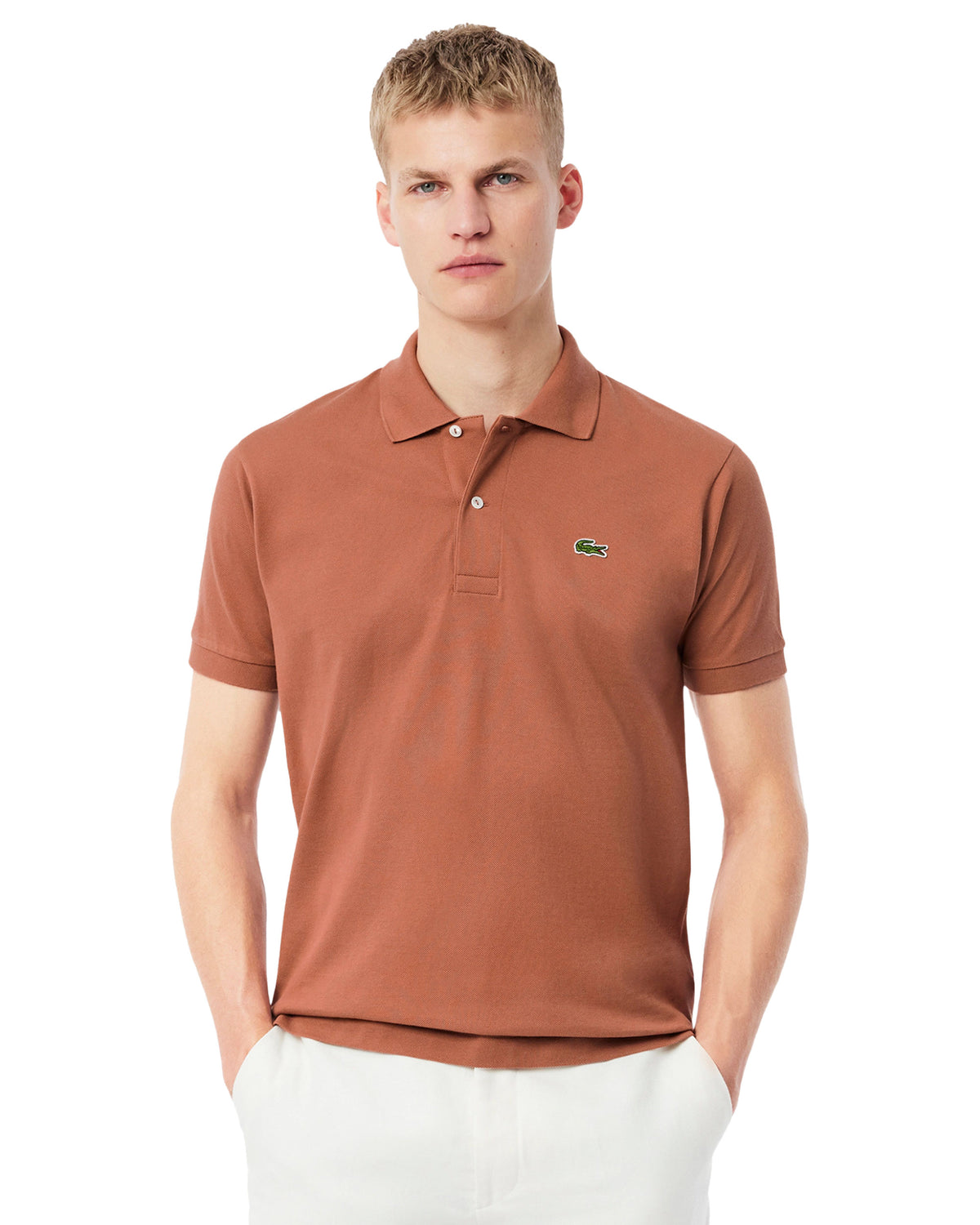 Man's Polo Shirts Lacoste Classic L.12.12 Light Brown