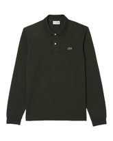 Polo Uomo Lacoste Manica Lunga L.13.12 Verde Militare