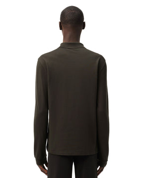 Polo Uomo Lacoste Manica Lunga L.13.12 Verde Militare