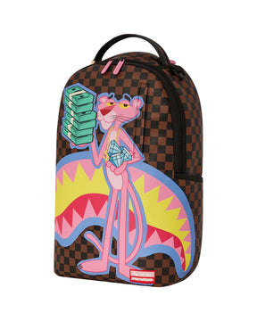 Sprayground Pink Panther Holding Money Stack
