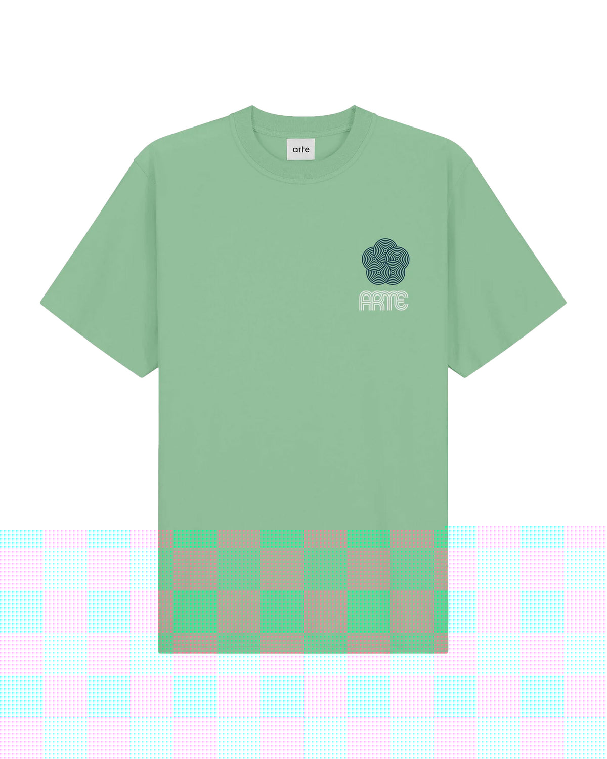 T-Shirt Arte Antwerp Teo Circle Flower Green