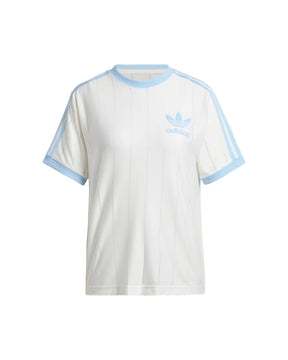 Woman's Tee Adidas 3 Stripe White