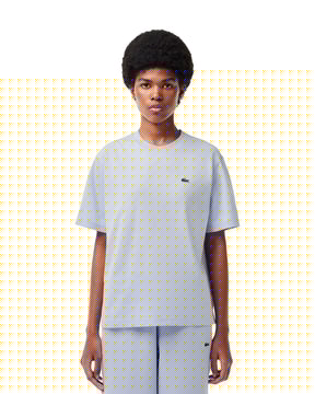 Woman's Tee Lacoste Classic Logo Light Blue