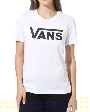 T-Shirt Donna Vans Wm Flying V Crew Tee White