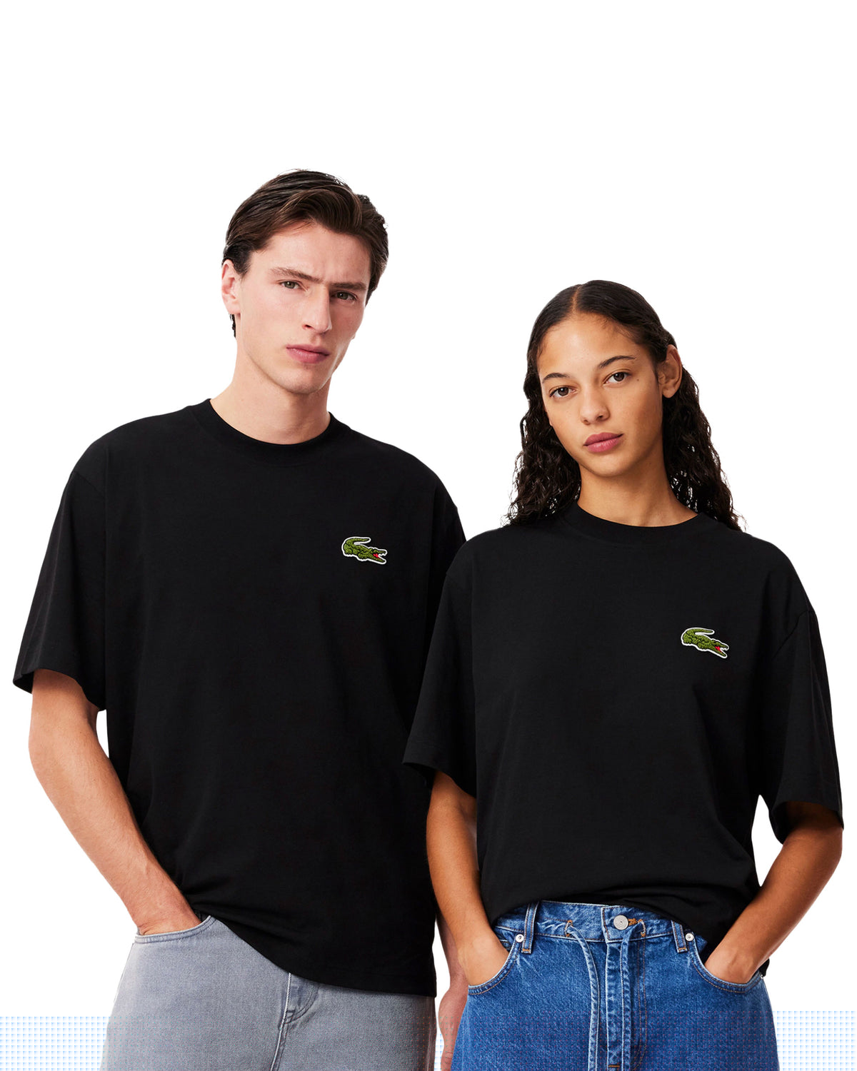 Lacoste Big Logo Black Tee