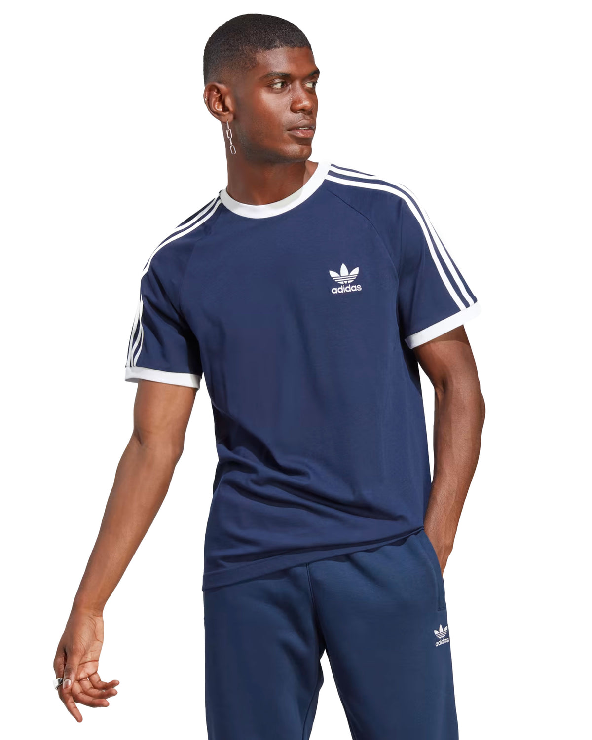 T-Shirt Uomo Adidas 3-Stripes T-shirt Blu