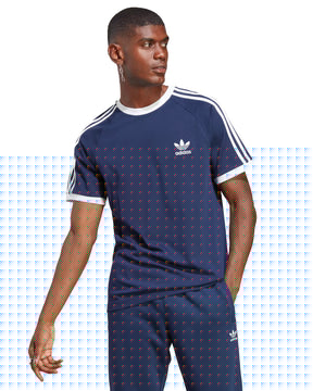 T-Shirt Uomo Adidas 3-Stripes T-shirt Blu