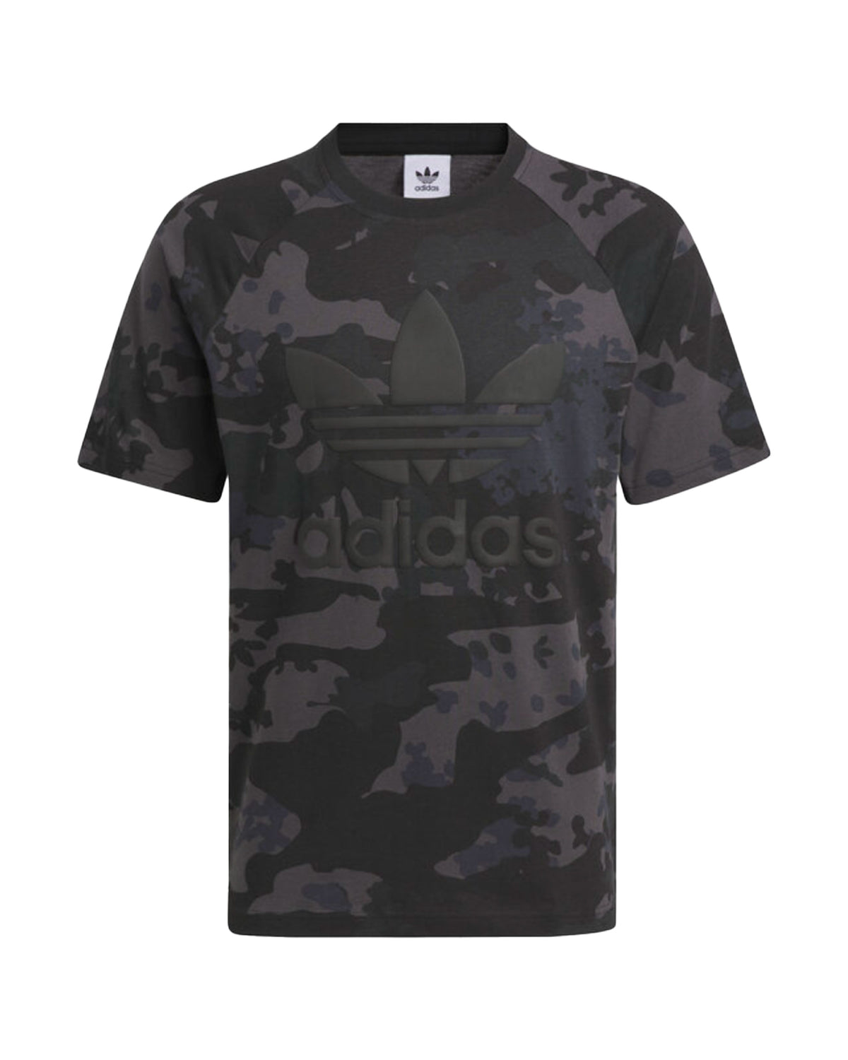 T-Shirt Uomo Adidas Camo Trefoil Tee Nero