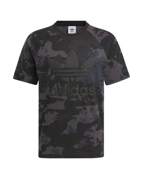 T-Shirt Uomo Adidas Camo Trefoil Tee Nero