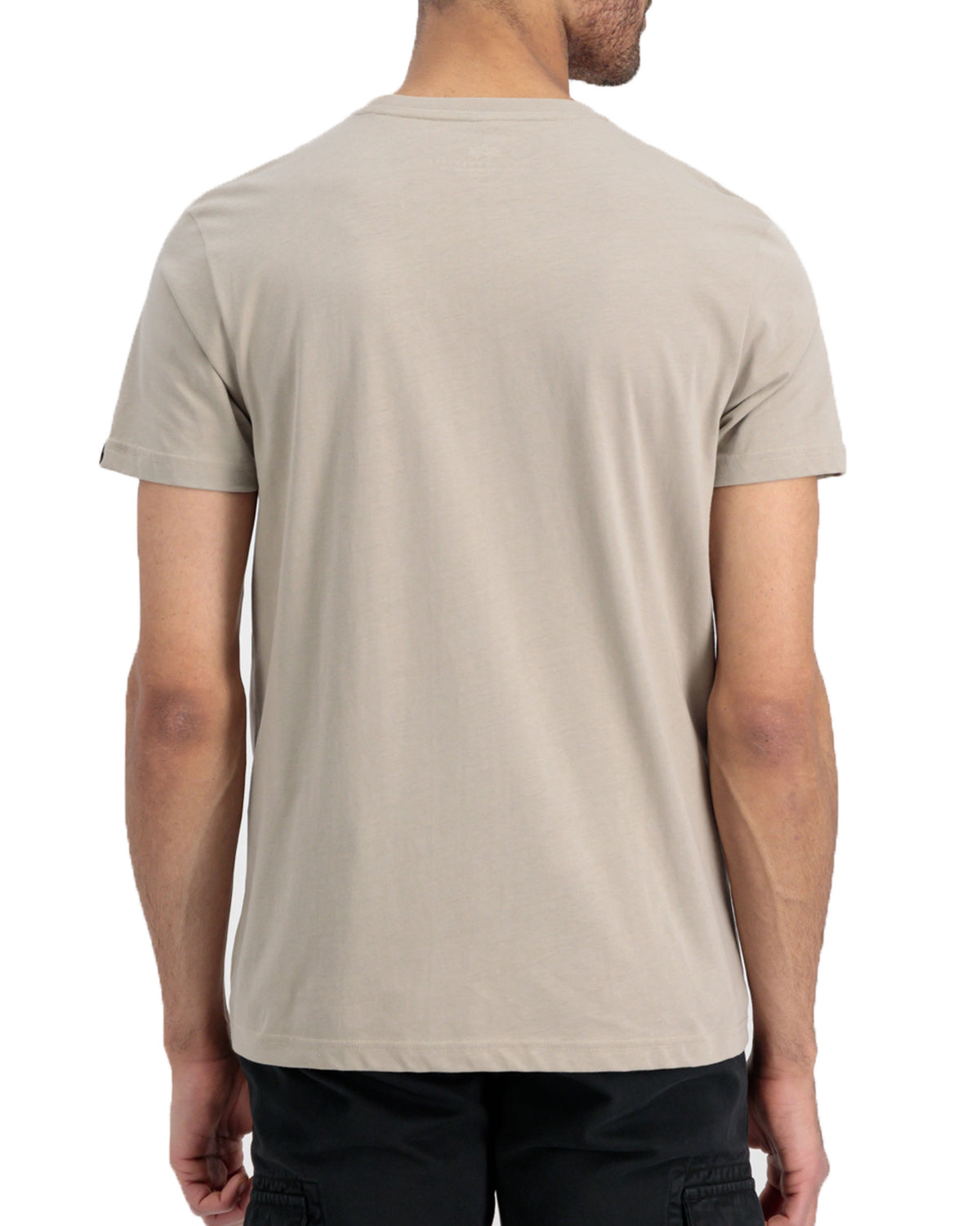 Man Tee Alpha Industries Small Logo Vintage Sand