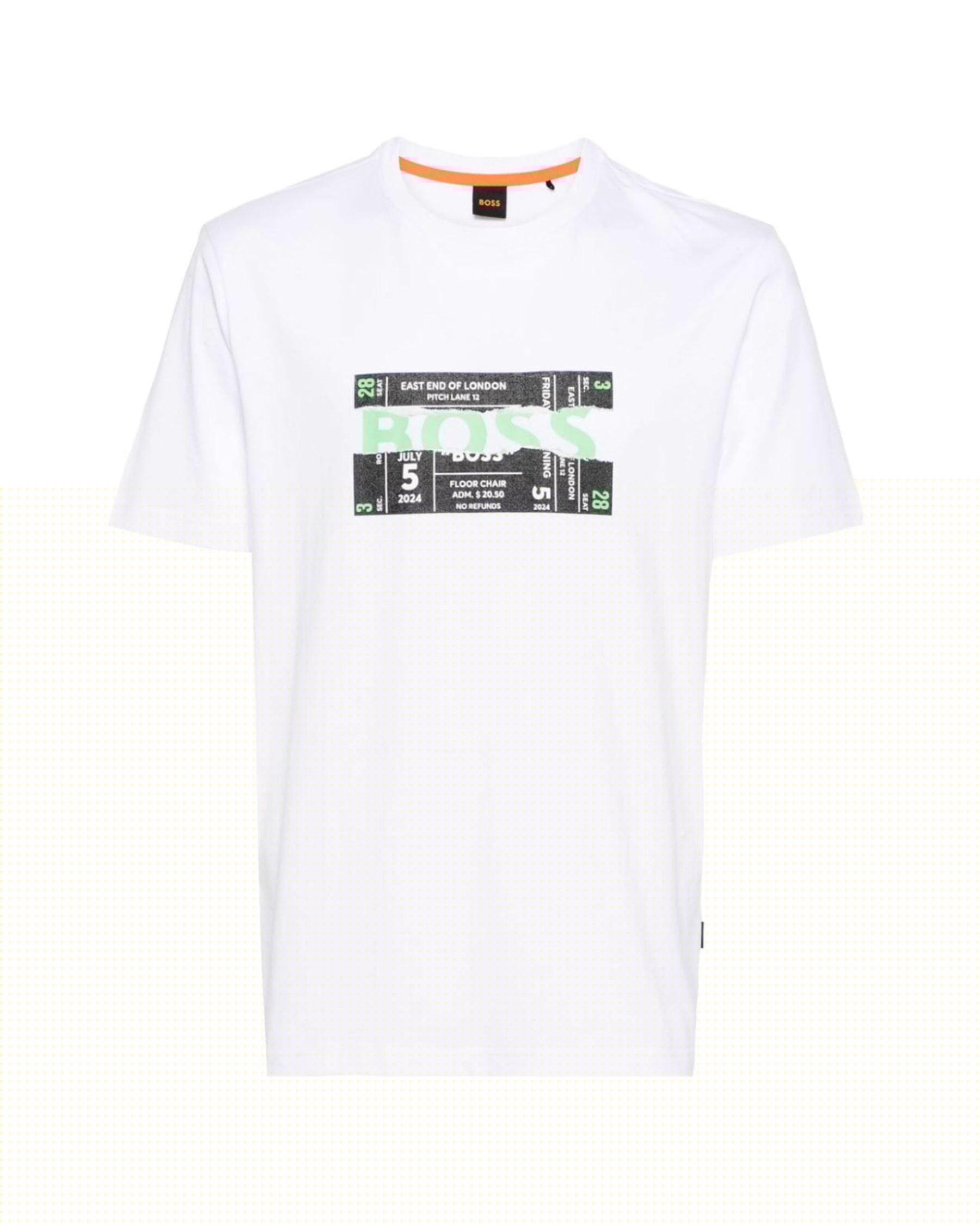 T-Shirt Uomo Boss Ticket Bianco