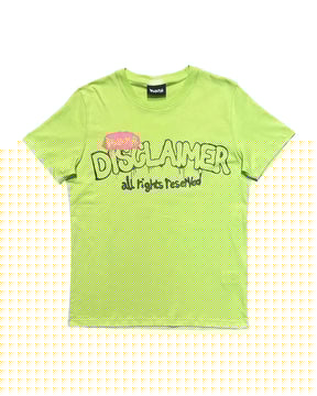 Man Tee Disclaimer Fluo Yellow