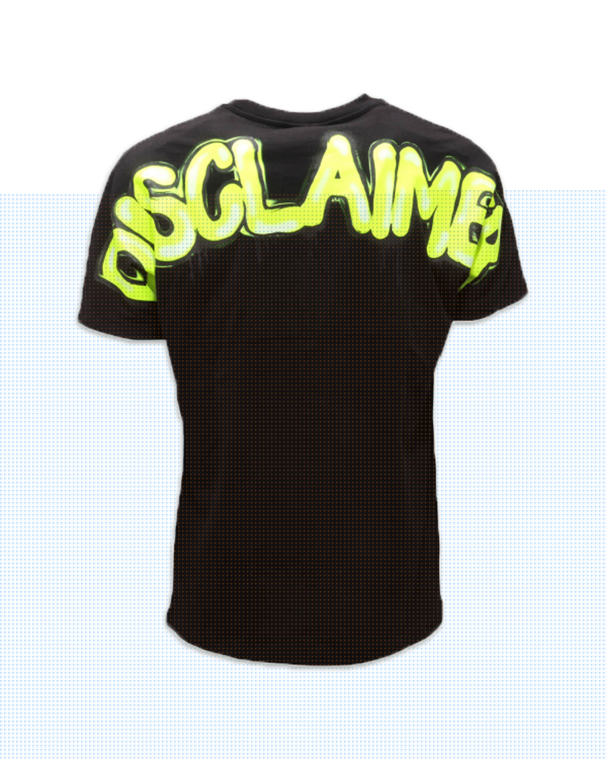 Man Shirt Disclaimer Black Yellow