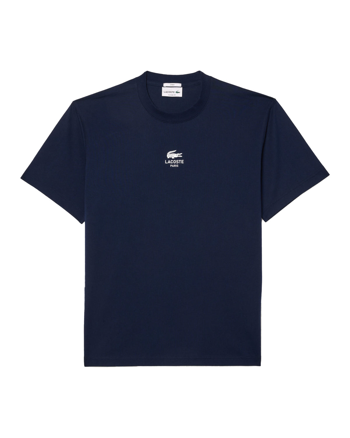 Lacoste Central Logo Blu Tee