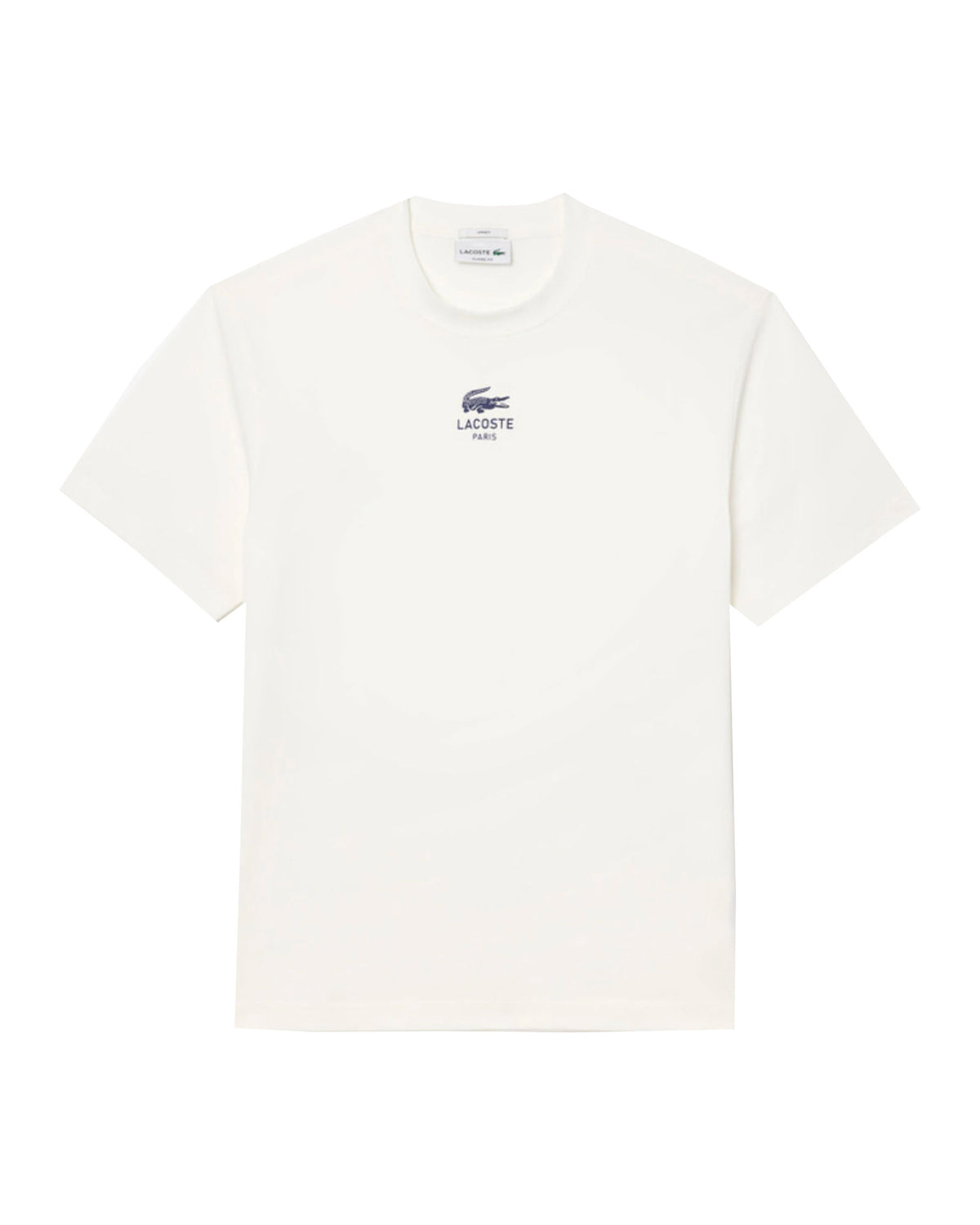 Lacoste Central Logo White Tee
