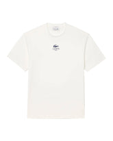 Lacoste Central Logo White Tee