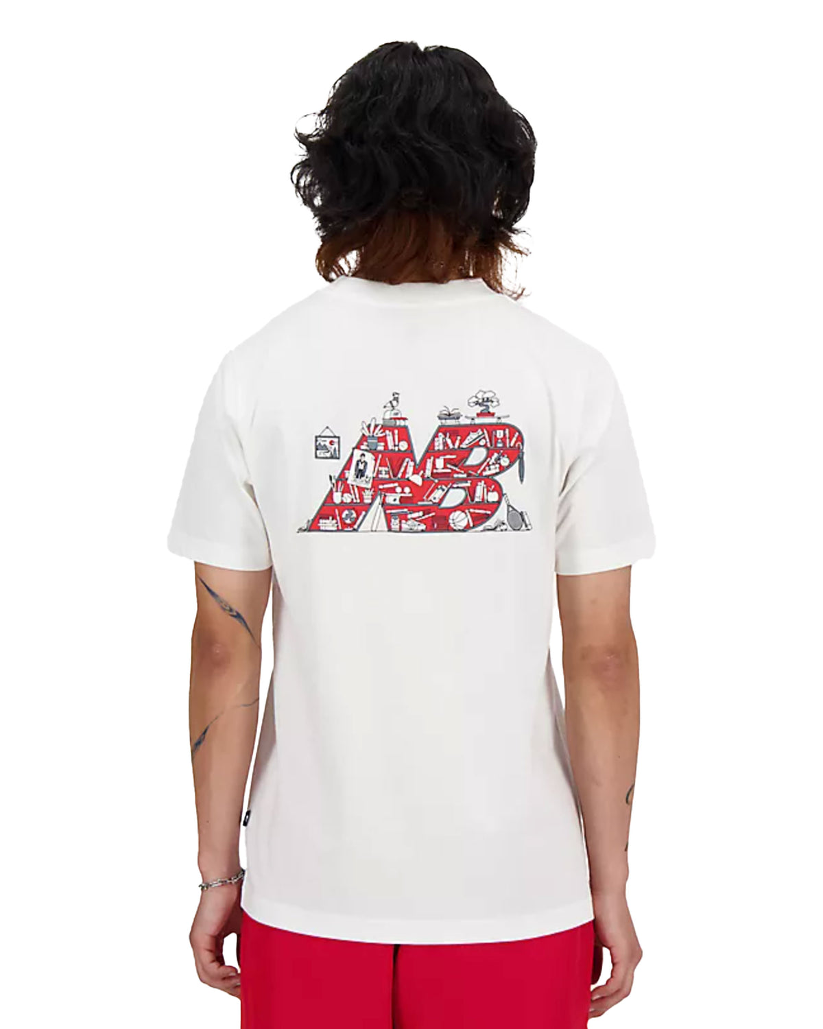 Man Tee New Balance Bookshelf White