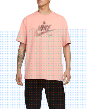 T-Shirt Uomo Nike Big Logo Pink