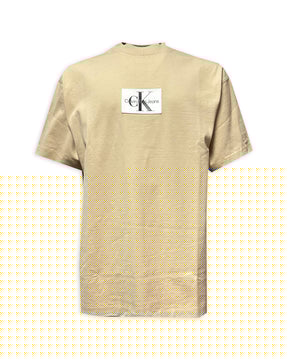 Man Tee Monologo Patched Tee Warm Sand