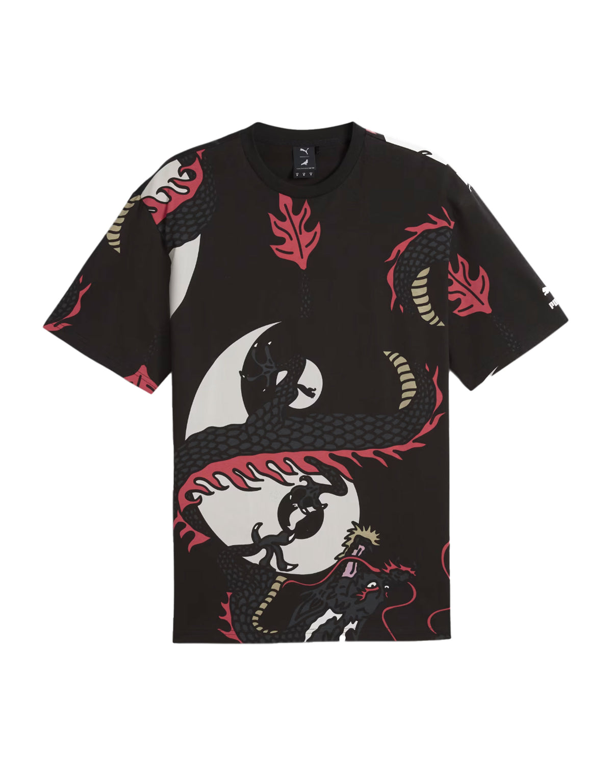 T-Shirt Uomo puma x Staple AOP Black