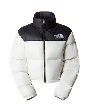 The North Face Nuptse Short Jacket White-Black