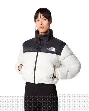 The North Face Nuptse Short Jacket White-Black