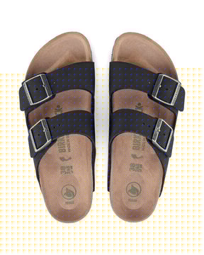 Birkenstock Arizona Earthy Black Vegan Slim Fit
