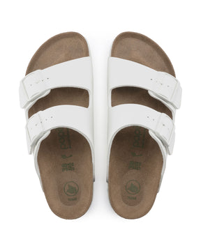 Birkenstock Arizona Grooved White Vegan Calzata Stretta