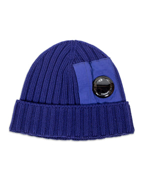 Extra Fine Merino Beanie Blue 11CMAC271A-005509A-878