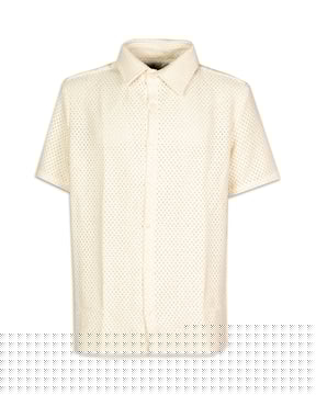 Short Sleeve Shirt Arte Antwerp Seth Croche Cream