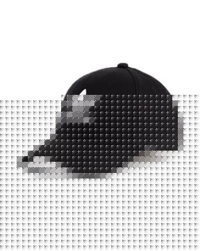 Trefoil Baseball Curved Visor Hat Black EC3603
