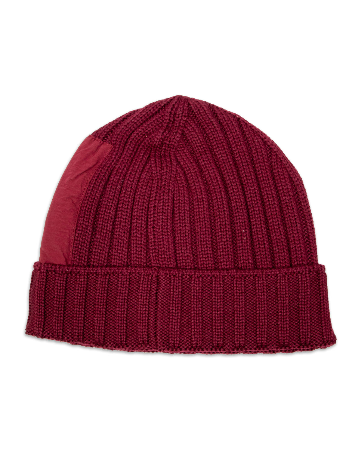 Beanie Hat CP Company Knit Google Bordeaux