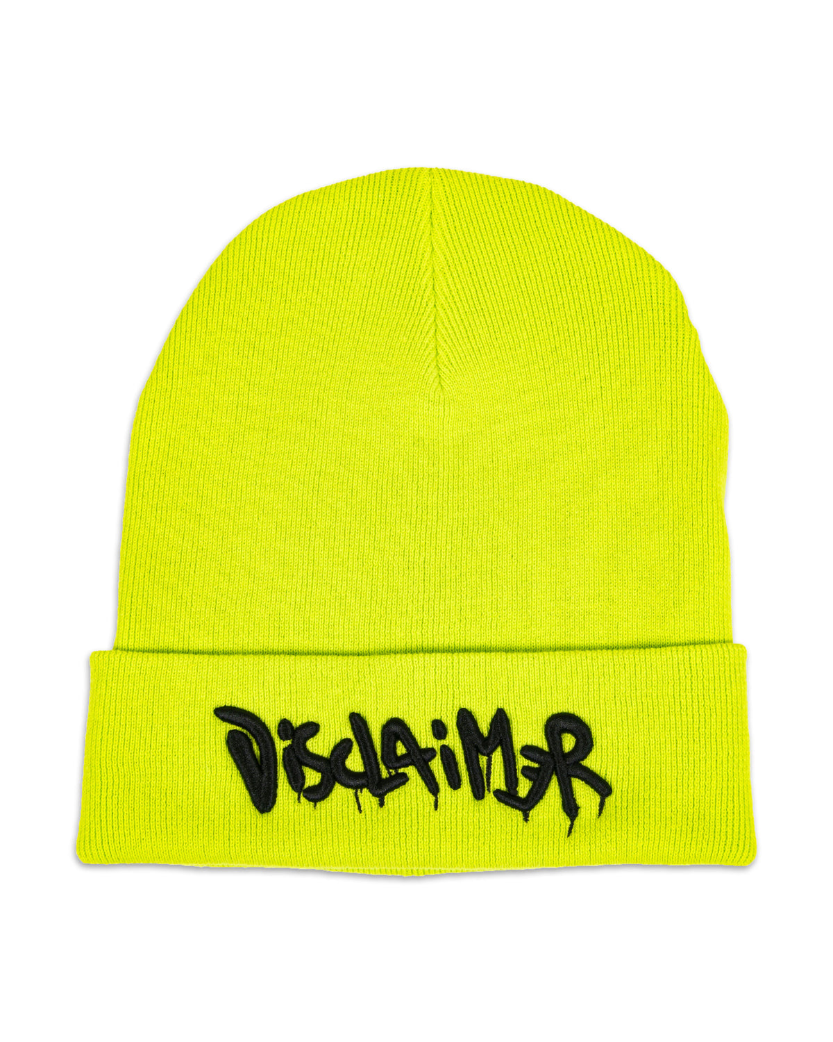 Beanie Hat Disclaimer Green