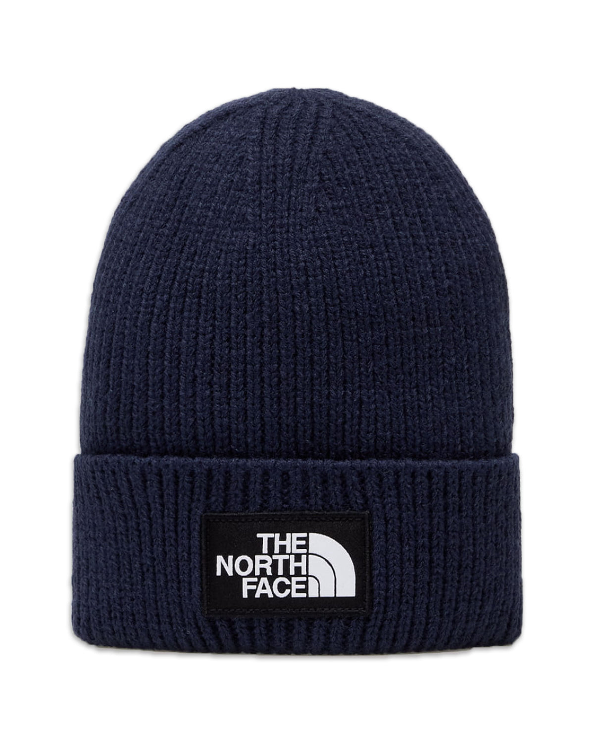 The North Face Logo Box Cuffed Beanie Summit Navy