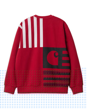 Carhartt Wip Coast state Sweat Rosso