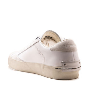 Crime London Low Top Distressed White