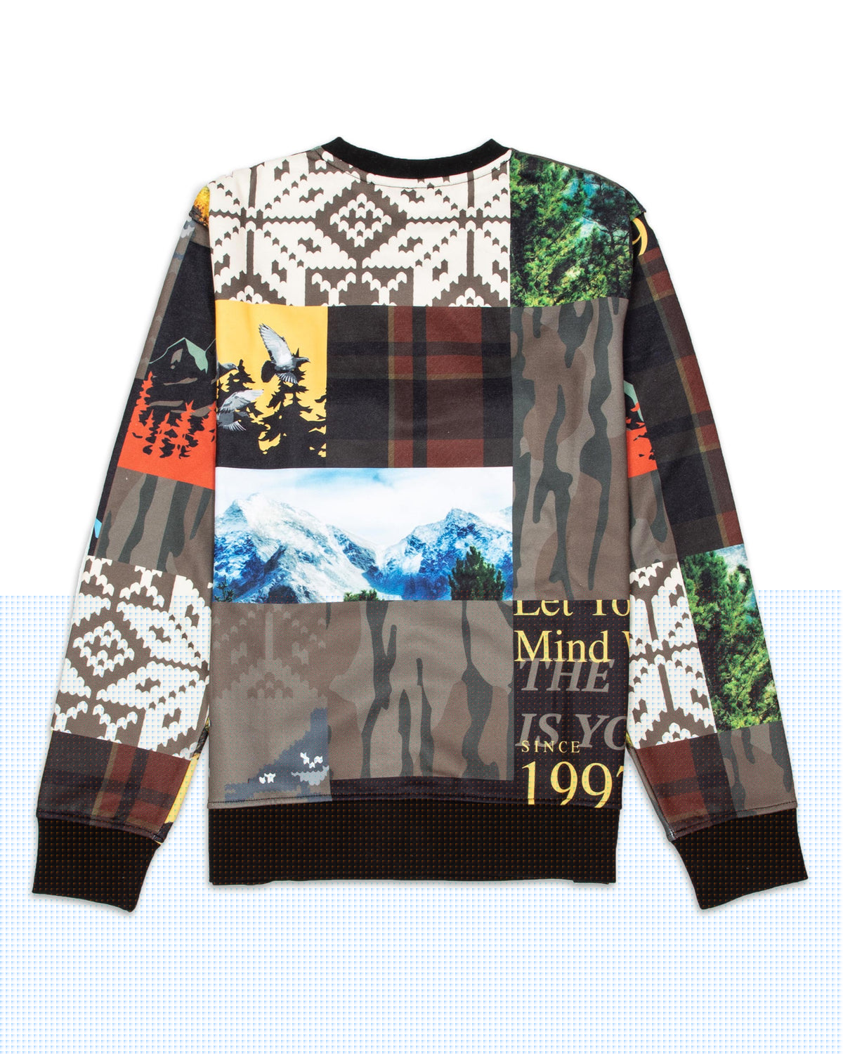 Staple Classon Printed Crewneck 2111C6699-Black