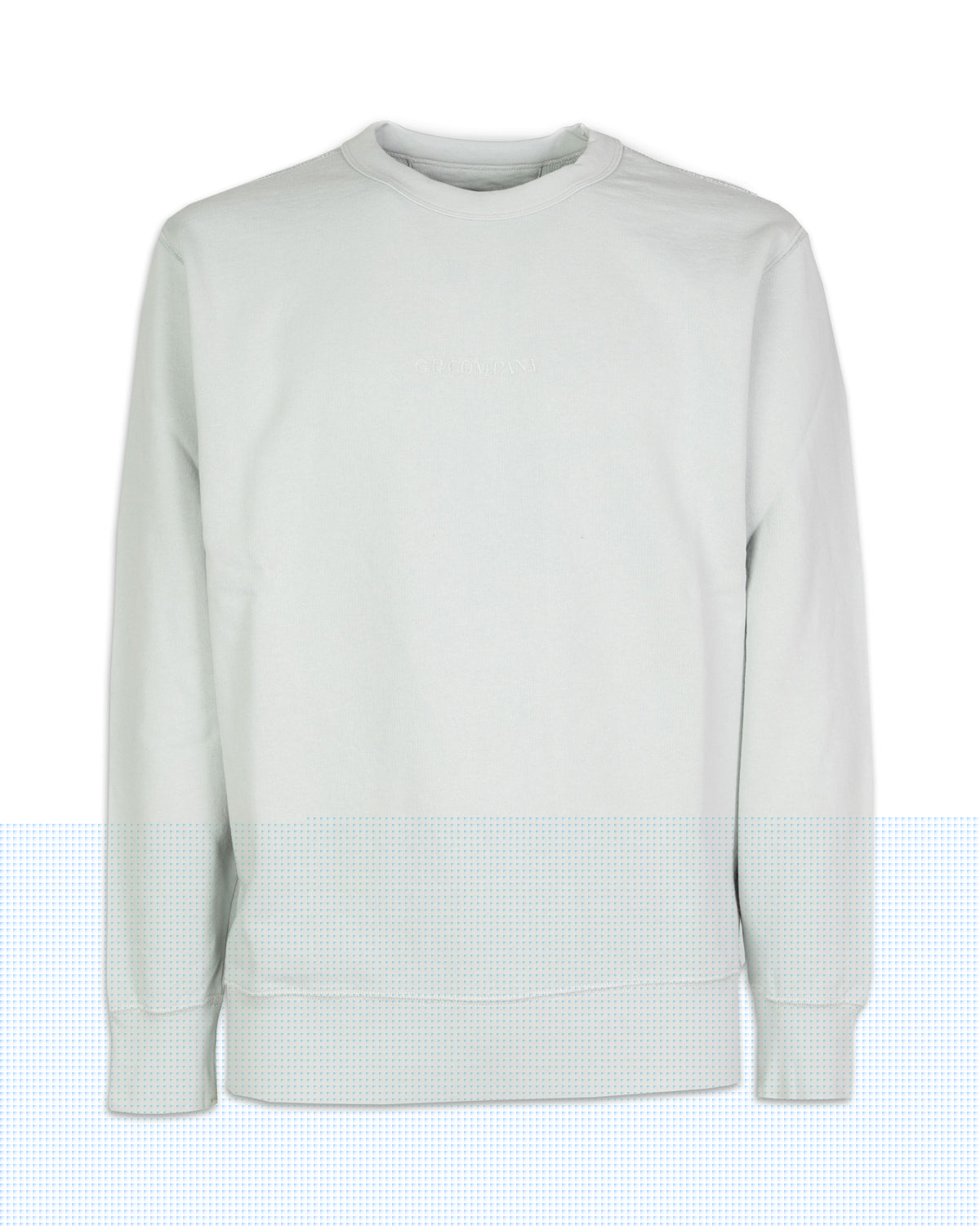 Felpa Uomo CP CompanyFleece Logo Sweatshirt Harbor Mist
