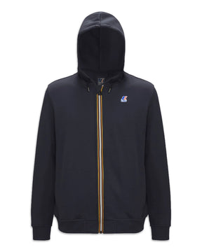 Man Hoodie K-Way Le Vrai Arnel Hv Poly Co Blue Depth